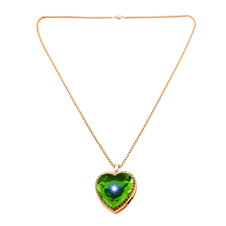 BN15 Heart Style Acrylic Diamond Gold Zinc Alloy Bluetooth V3.0 Smart Necklace & Pendant Anti Lost Alarm