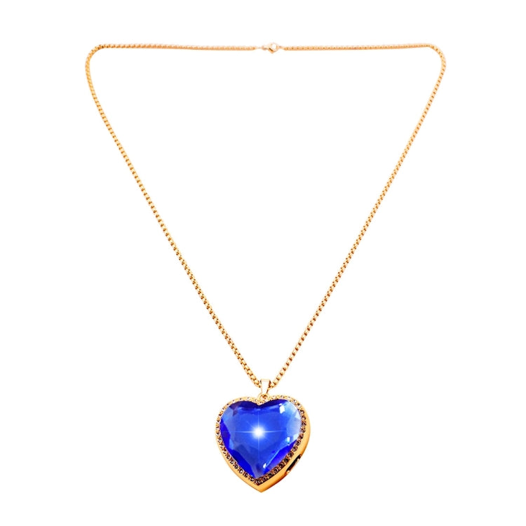 BN15 Heart Style Acrylic Diamond Gold Zinc Alloy Bluetooth V3.0 Smart Necklace & Pendant Anti Lost Alarm