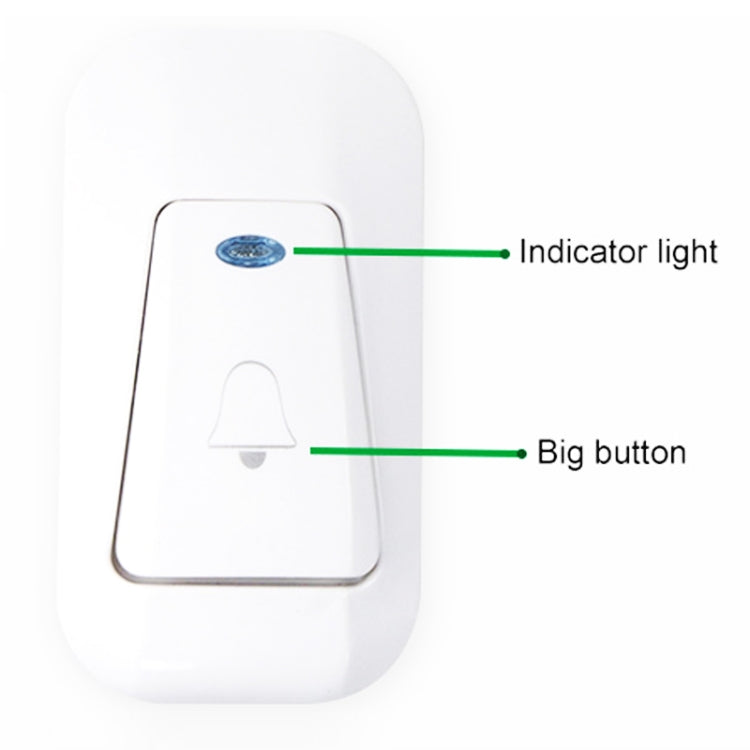 Waytronic Villa Distance Intelligent Remote Control Electronic Doorbell Home Wireless Doorbell, Receiver Distance: 150m