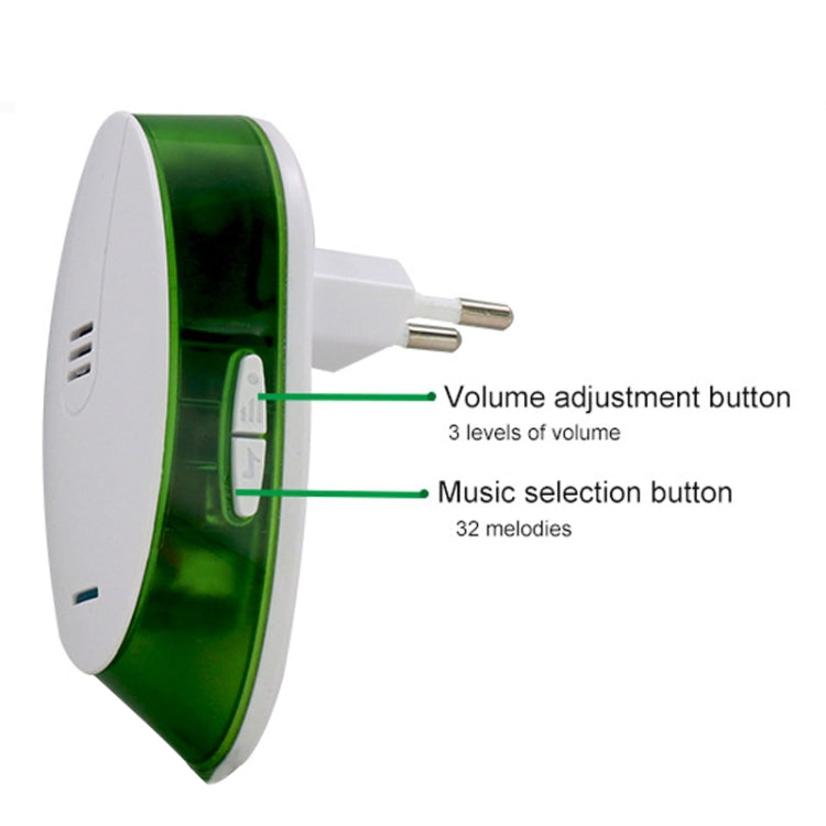 Waytronic Villa Distance Intelligent Remote Control Electronic Doorbell Home Wireless Doorbell, Receiver Distance: 150m