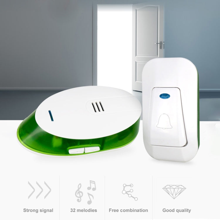 Waytronic Villa Distance Intelligent Remote Control Electronic Doorbell Home Wireless Doorbell, Receiver Distance: 150m