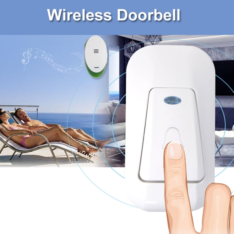 Waytronic Villa Distance Intelligent Remote Control Electronic Doorbell Home Wireless Doorbell, Receiver Distance: 150m