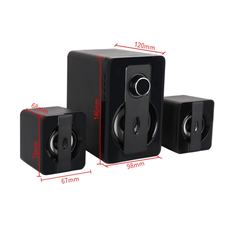 X3000 Stereo Heavy Bass Bluetooth Speaker, Support TF Card / USB / AUX / FM