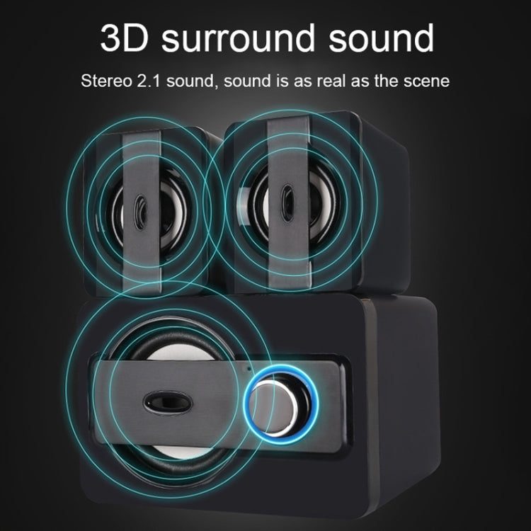 X3000 Stereo Heavy Bass Bluetooth Speaker, Support TF Card / USB / AUX / FM