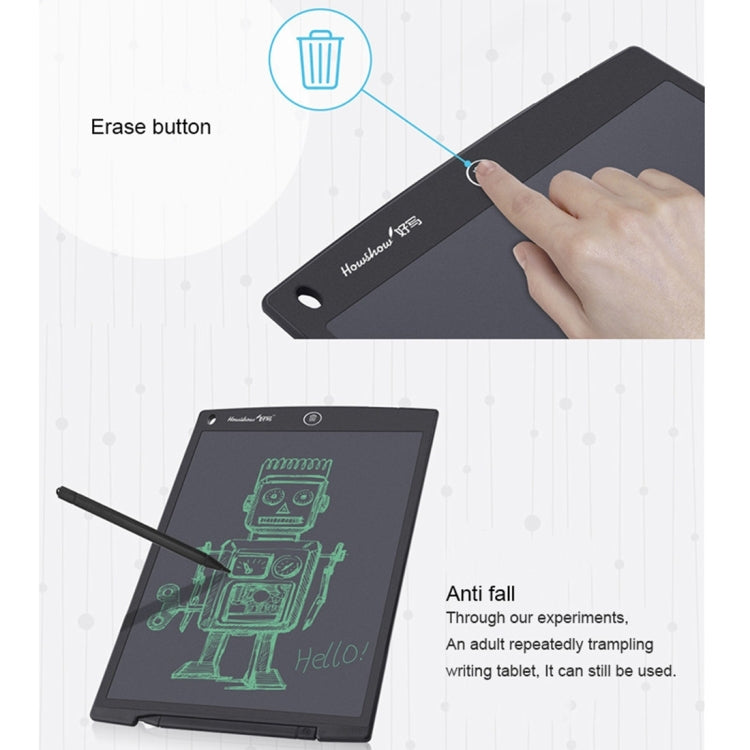 Howshow 12 inch LCD Pressure Sensing E-Note Paperless Writing Tablet / Writing Board
