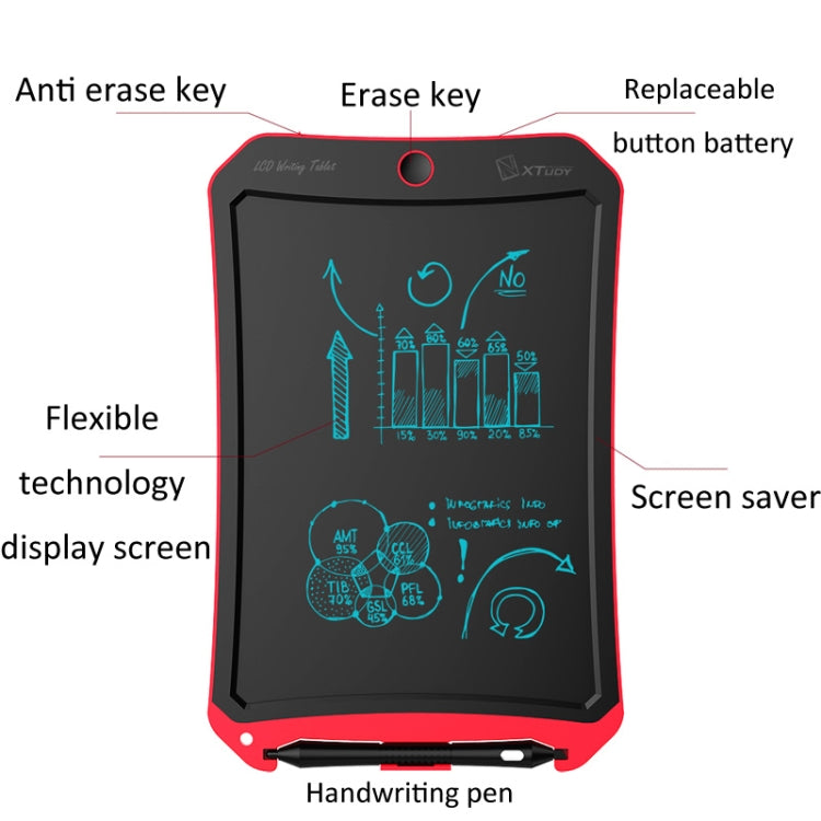 WP9309 8.5 inch LCD Monochrome Screen Writing Tablet Handwriting Drawing Sketching Graffiti Scribble Doodle Board for Home Office Writing Drawing