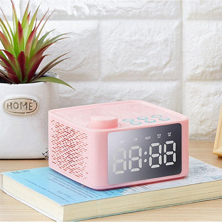 B1 Stereo Wireless Bluetooth Speaker with Mirror Display Screen, Support TF Card / AUX / U Disk / FM