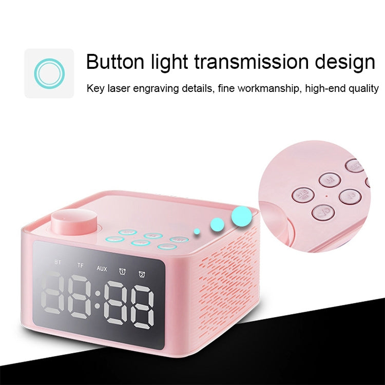 B1 Stereo Wireless Bluetooth Speaker with Mirror Display Screen, Support TF Card / AUX / U Disk / FM