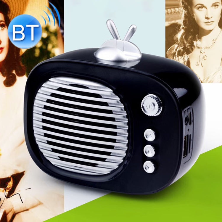 SV-001 Retro Mini Portable Wireless Bluetooth Speaker, Support TF Card