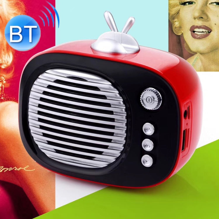 SV-001 Retro Mini Portable Wireless Bluetooth Speaker, Support TF Card