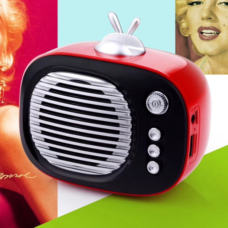 SV-001 Retro Mini Portable Wireless Bluetooth Speaker, Support TF Card