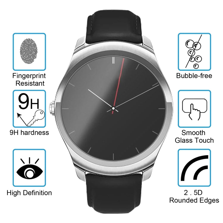 For Ticwatch2 Smart Watch Explosion-proof Tempered Glass Screen Film