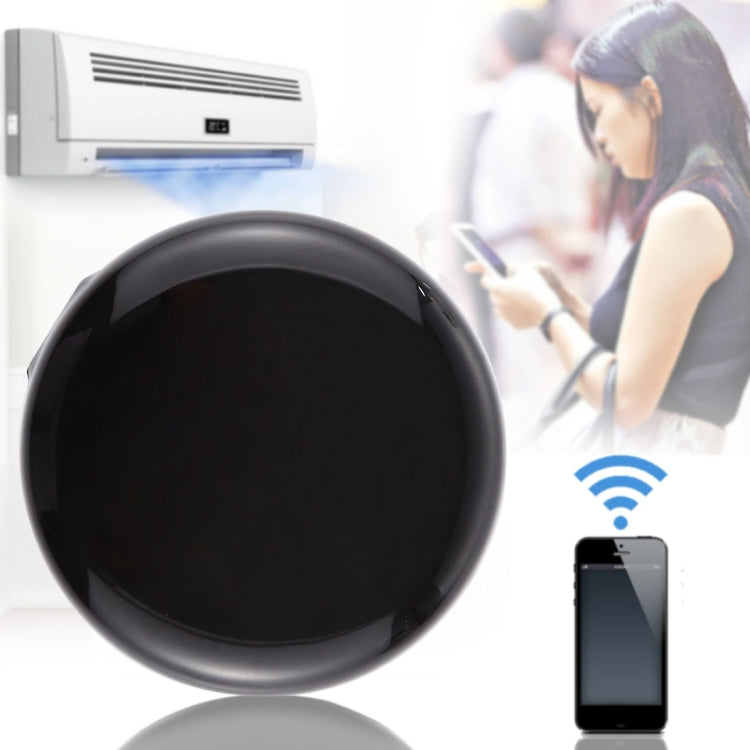 QEVDO QRA2 WiFi Infrared Smart Universal Remote Controller, Support Mobile Phones APP Remote Control & Alexa Voice Control & 360 Degree Omnidirectional Control & Timing Control(Black)