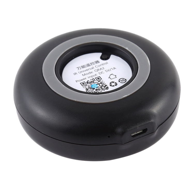 QEVDO QRA2 WiFi Infrared Smart Universal Remote Controller, Support Mobile Phones APP Remote Control & Alexa Voice Control & 360 Degree Omnidirectional Control & Timing Control(Black)