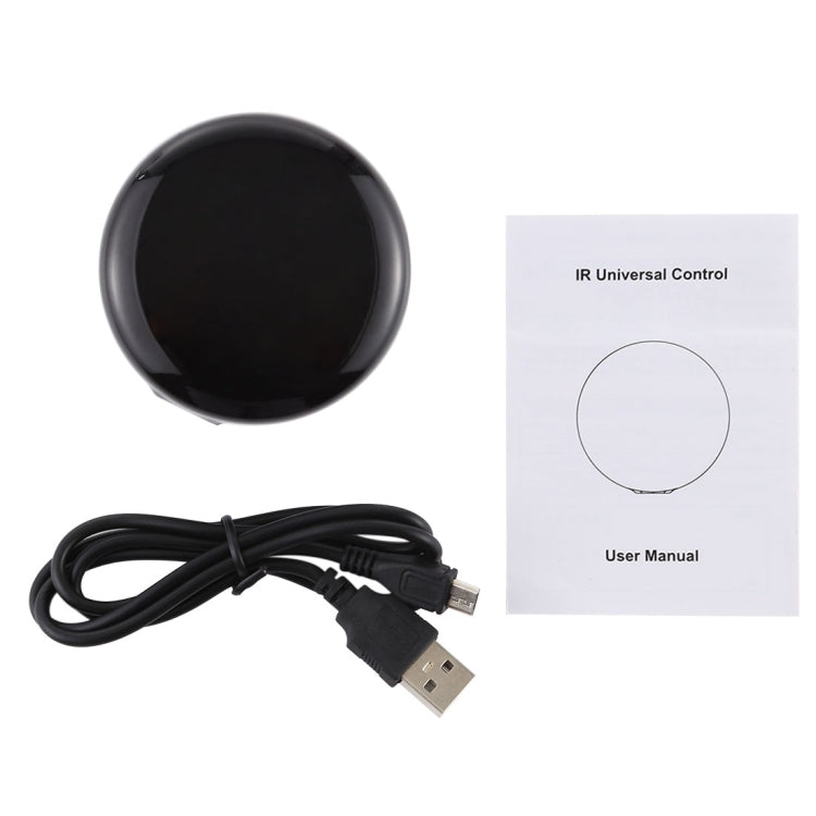 QEVDO QRA2 WiFi Infrared Smart Universal Remote Controller, Support Mobile Phones APP Remote Control & Alexa Voice Control & 360 Degree Omnidirectional Control & Timing Control(Black)