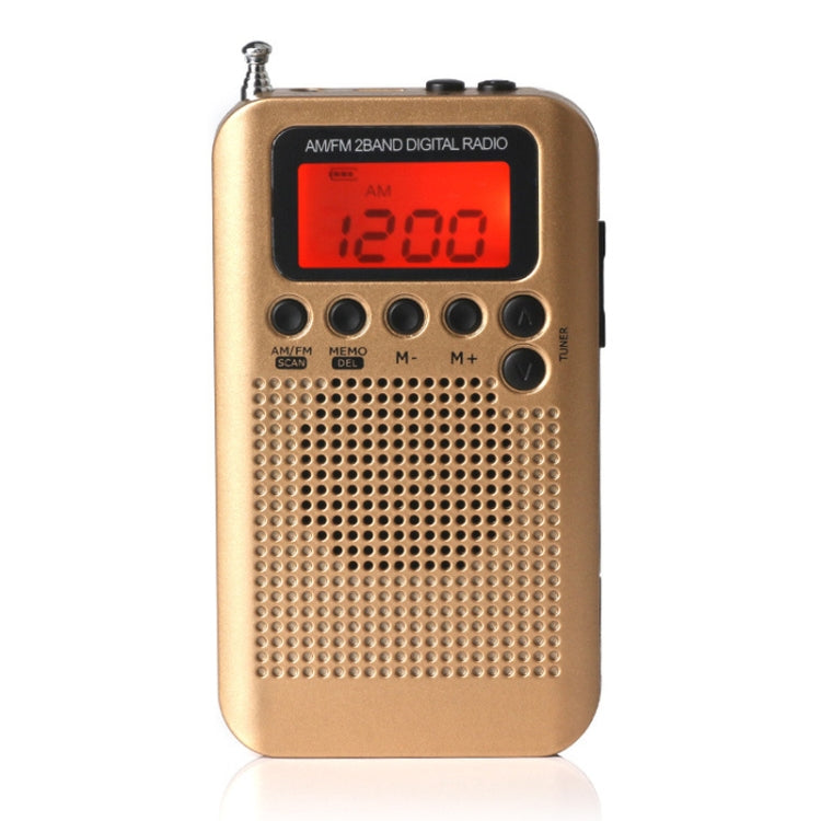 HRD-104 Mini Portable FM + AM Two Band Radio with Loudspeaker