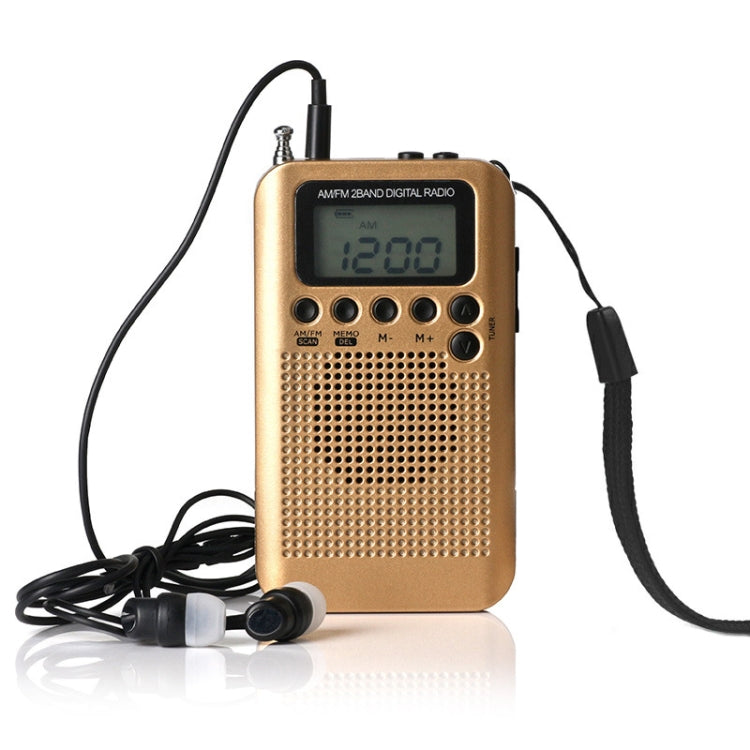 HRD-104 Mini Portable FM + AM Two Band Radio with Loudspeaker