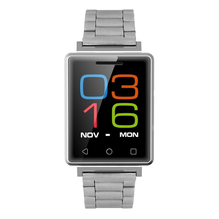 DTNO.1 G7 Smart Watch Phone, Life Waterproof, 1.54 inch 2.5D Screen, Heart Rate / Pedometer / Sedentary Reminder / Bluetooth / Remote Camera, Steel Watchband