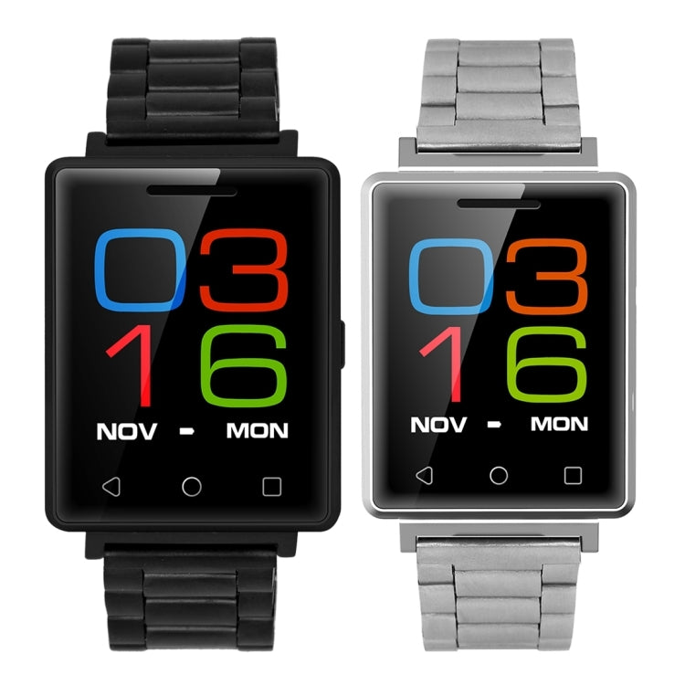 DTNO.1 G7 Smart Watch Phone, Life Waterproof, 1.54 inch 2.5D Screen, Heart Rate / Pedometer / Sedentary Reminder / Bluetooth / Remote Camera, Steel Watchband