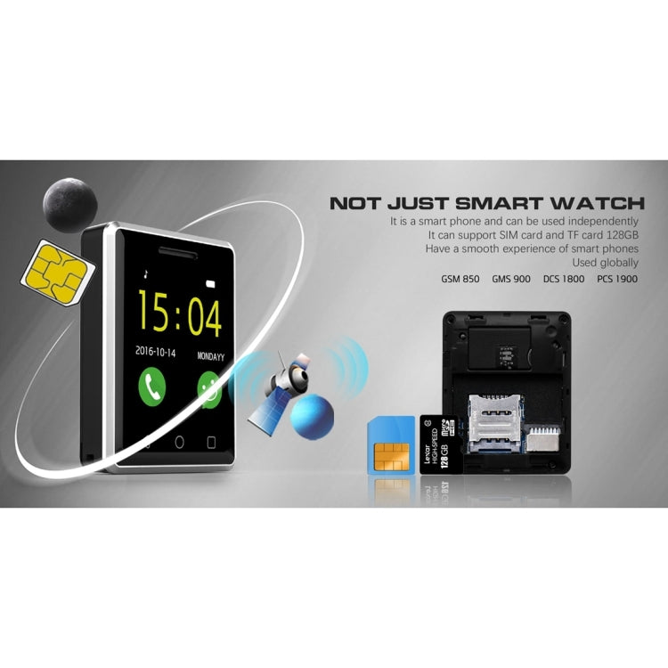DTNO.1 G7 Smart Watch Phone, Life Waterproof, 1.54 inch 2.5D Screen, Heart Rate / Pedometer / Sedentary Reminder / Bluetooth / Remote Camera, Silicone Watchband
