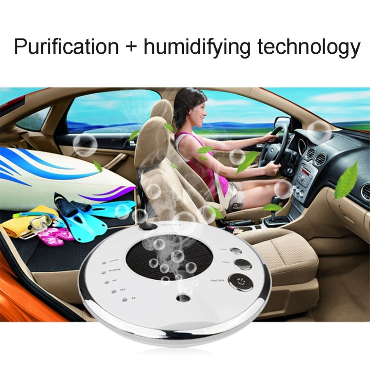 UFO-1 Solar Power Aromatherapy Air Purifier Humidifier Ionizer Oxygen Bar with Car Charger for Home / Office / Car