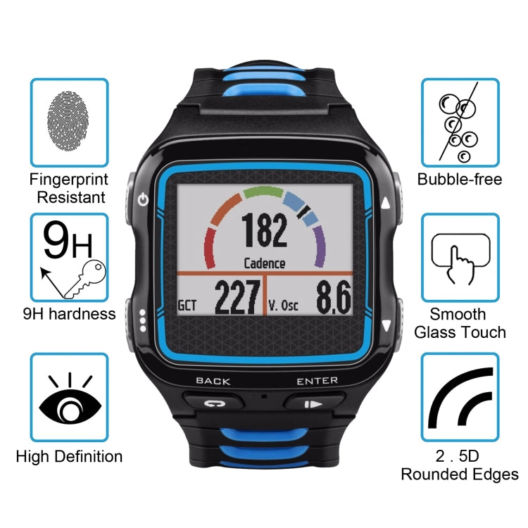 For Garmin Forerunner 920XT 0.26mm 2.5D 9H Tempered Glass Film Screen Protector