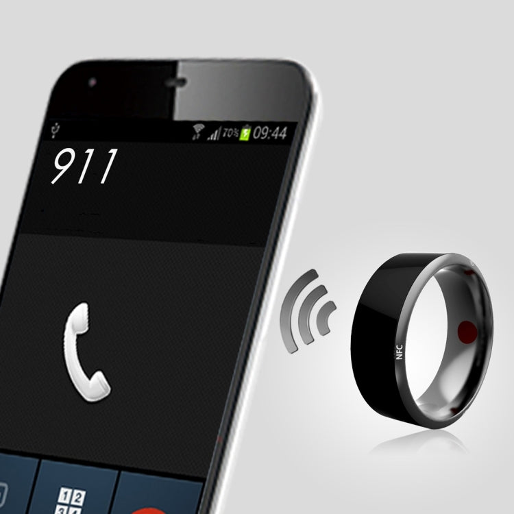 JAKCOM R3 Metallic Glass Smart Ring, Waterproof & Dustproof, Health Tracker, Wireless Sharing, Inner Perimeter: 62.8mm