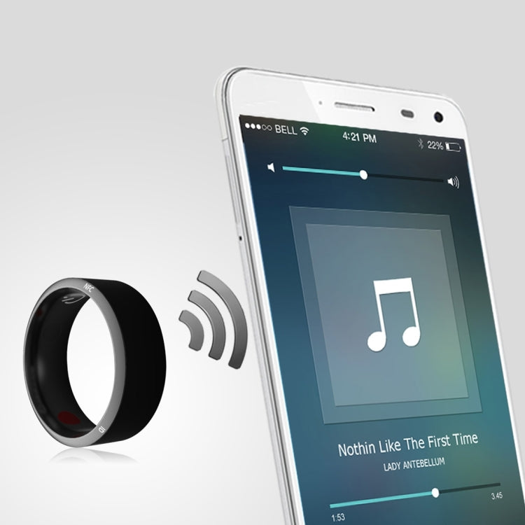 JAKCOM R3 Metallic Glass Smart Ring, Waterproof & Dustproof, Health Tracker, Wireless Sharing, Inner Perimeter: 62.8mm