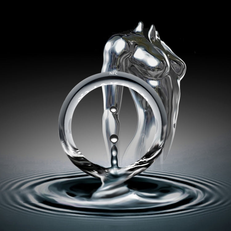 JAKCOM R3 Metallic Glass Smart Ring, Waterproof & Dustproof, Health Tracker, Wireless Sharing, Inner Perimeter: 66mm