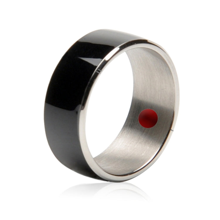 JAKCOM R3F Amorphous Titanium Alloy Smart Ring, Waterproof & Dustproof, Health Tracker, Wireless Sharing, Push Message, Inner Perimeter: 54mm(Black)