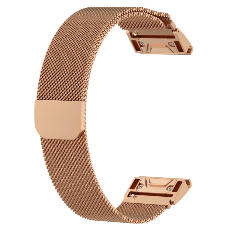For Garmin Fenix 7S Milanese Watch Band