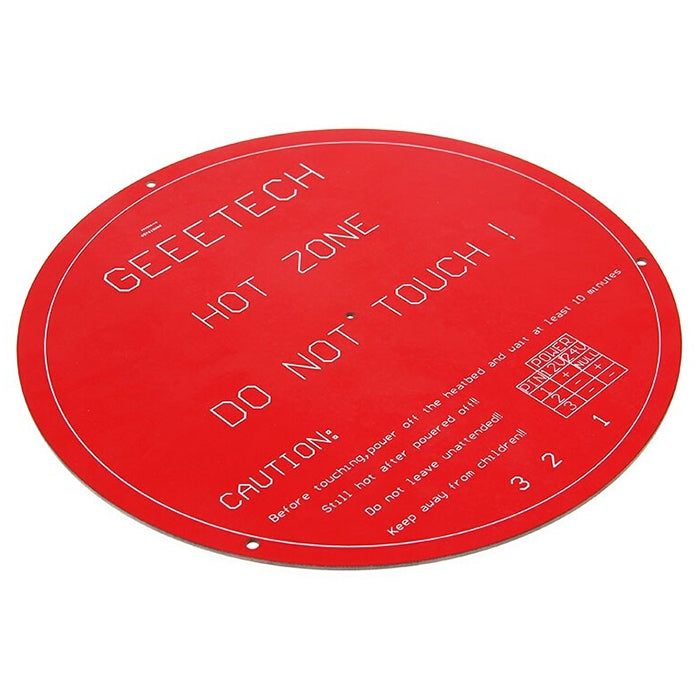Round PCB Heat Bed for Delta Rostock Mini 3D Printer
