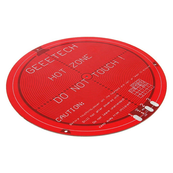 Round PCB Heat Bed for Delta Rostock Mini 3D Printer