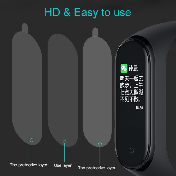 10 PCS Explosion-proof TPU Soft Full Screen Protective Film for Xiaomi Mi Band 4