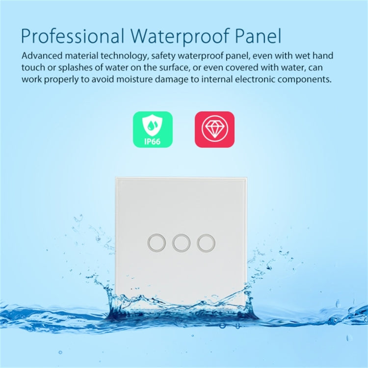 NEO NAS-SC03W Wireless WiFi EU Smart Light Control Switch 3Gang