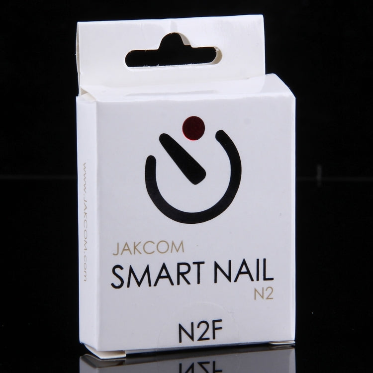 JAKCOM N2F Wearable Waterproof Smart Nail IC Card Smart Manicure with 6 PCS Nails, Support NFC / Pravite Note / Phone Lock / Quick Start / Share Information(White)