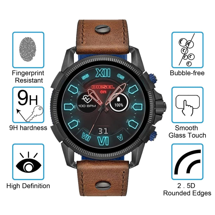 For Diesel Full Guard 2.5 0.26mm 2.5D 9H Tempered Glass Film Screen Protector