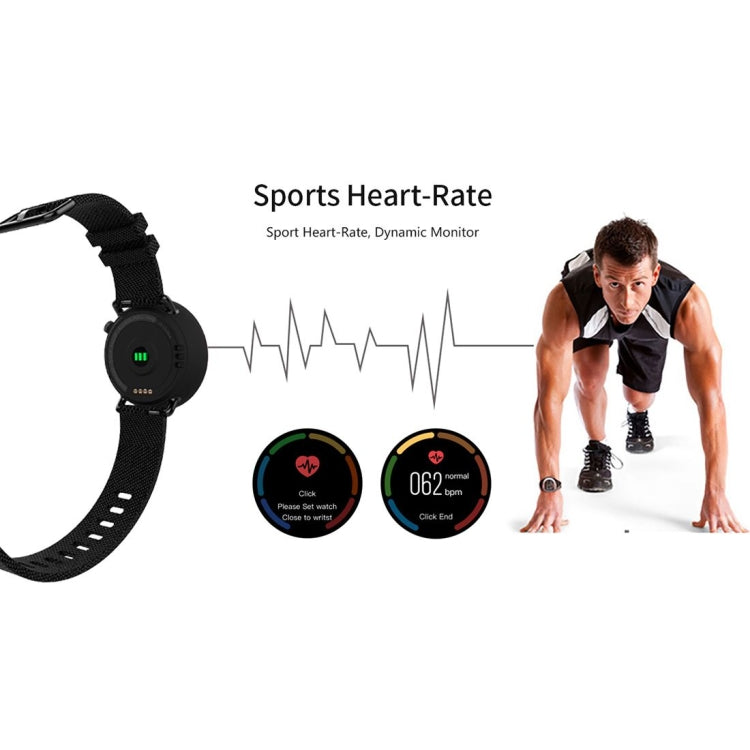 L19 Sports Fitness Tracker Waterproof 1.3 inch TFT GPS Bluetooth Smart Watch with Heart Rate Monitor & Compass & Blood Pressure