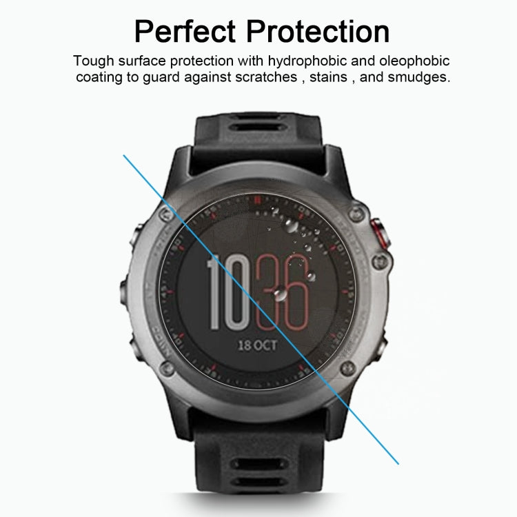 For Garmin Fenix 3 0.26mm 2.5D 9H Tempered Glass Film Screen Protector