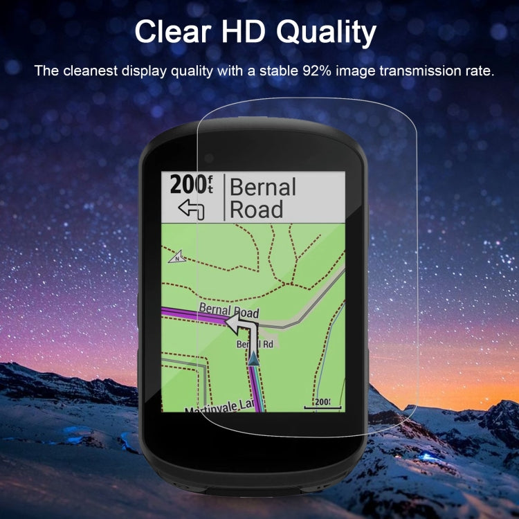 For Garmin Edge 530 0.26mm 2.5D 9H Tempered Glass Film Screen Protector