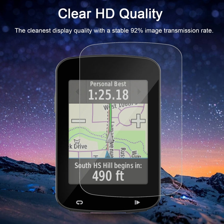 For Garmin Edge 820 0.26mm 2.5D 9H Tempered Glass Film Screen Protector