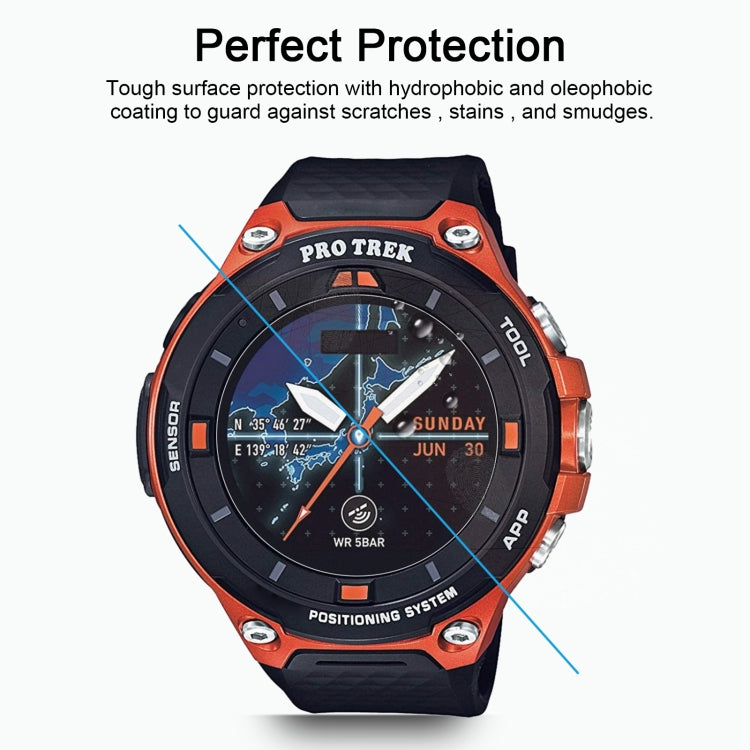 For Casio WSD-F20 0.26mm 2.5D 9H Tempered Glass Film Screen Protector