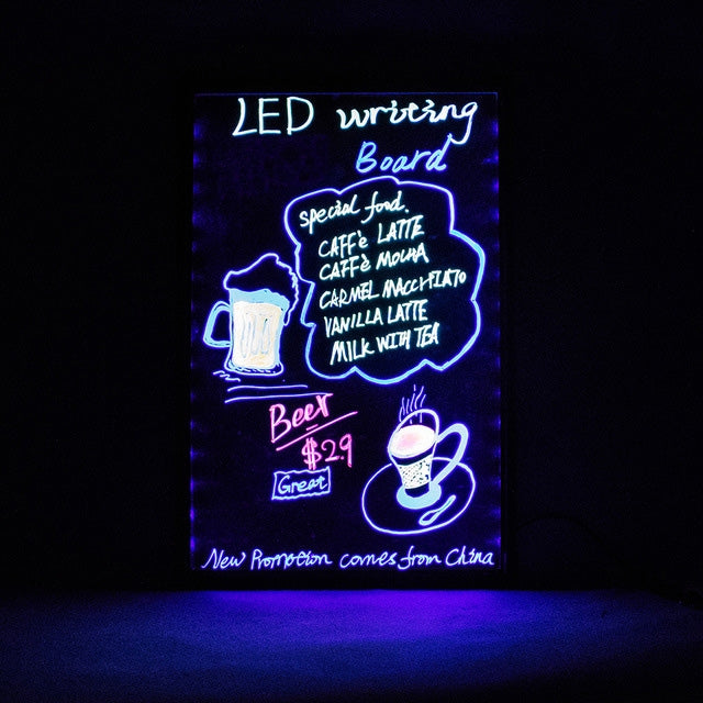 50x70cm Electronic Handwriting Fluorescent Board Glowing Advertising Blackboard