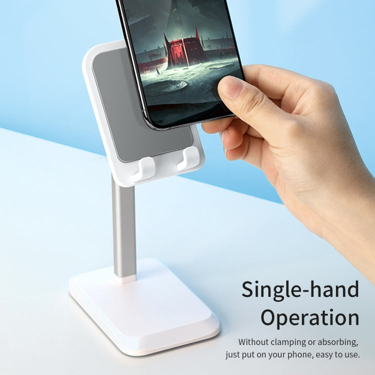 ROCK RPH0944 Adjustable Lifting 90 Degree Rotation ABS Stand Desktop Phone Tablet Holder