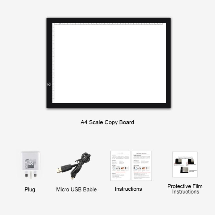 8W 5V LED USB Stepless Dimming A3 Acrylic Scale Copy Boards Anime Sketch Drawing Sketchpad with USB Cable