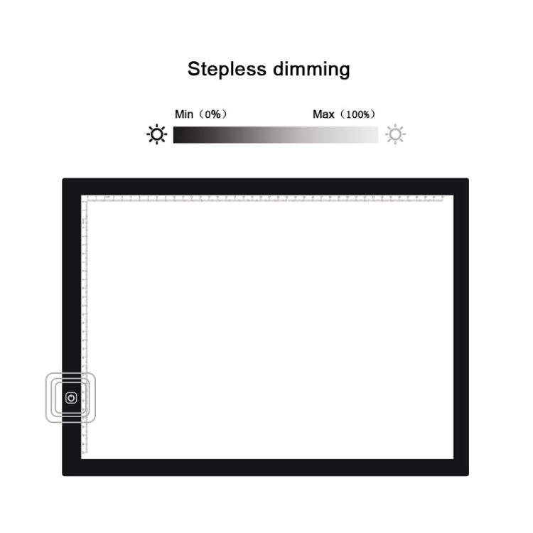 8W 5V LED USB Stepless Dimming A3 Acrylic Scale Copy Boards Anime Sketch Drawing Sketchpad with USB Cable