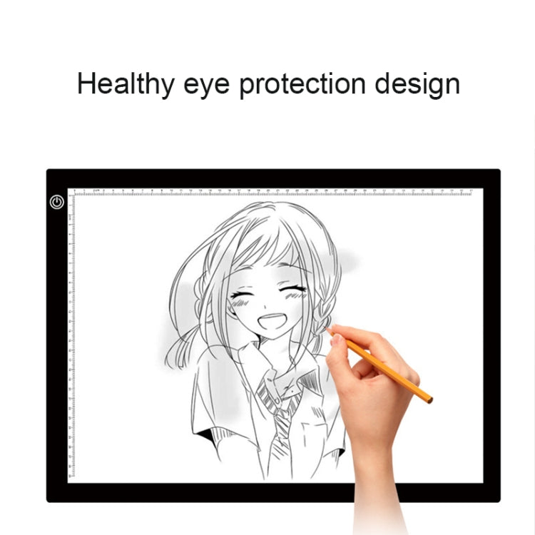 8W 5V LED USB Three Level of Brightness Dimmable A3 Acrylic Scale Copy Boards Anime Sketch Drawing Sketchpad with USB Cable & Power Adapter