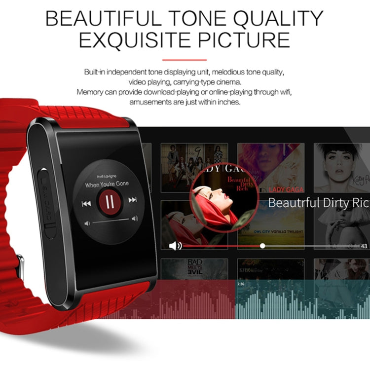 X11 Smart Watch Phone, 512MB + 4GB, 1.54 inch IPS Touch Screen, MTK6580 Quad Core 1.3GHZ, Network: 3G, Support Sleep Monitoring,  Precise Step Calculation, Camera, GPS, Bluetooth