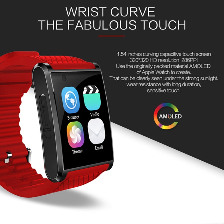 X11 Smart Watch Phone, 512MB + 4GB, 1.54 inch IPS Touch Screen, MTK6580 Quad Core 1.3GHZ, Network: 3G, Support Sleep Monitoring,  Precise Step Calculation, Camera, GPS, Bluetooth