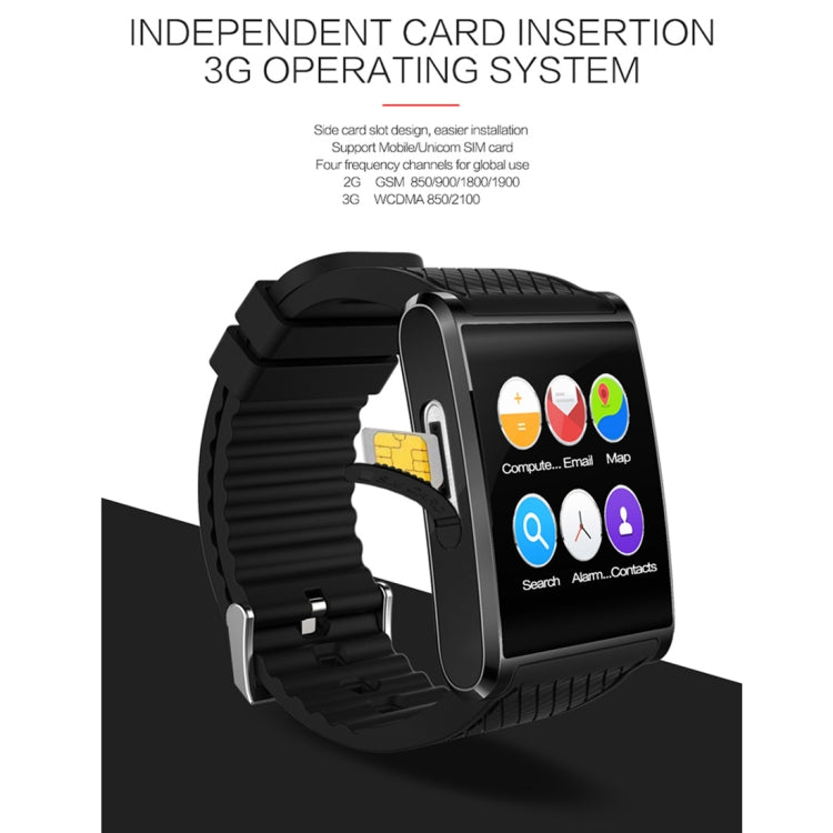 X11 Smart Watch Phone, 512MB + 4GB, 1.54 inch IPS Touch Screen, MTK6580 Quad Core 1.3GHZ, Network: 3G, Support Sleep Monitoring,  Precise Step Calculation, Camera, GPS, Bluetooth